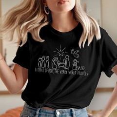 A Thrill Of Hope Nativity T-Shirt Christmas Religious Bible Verse Gift T-5321