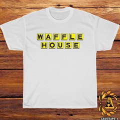 New Waffle House Restaurant Logo Black/Sport Grey/White/Navy/Red T-Shirt S-5XL