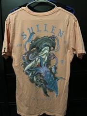 Sullen Men’s Coral Skull Graphic Print Logo T-Shirt Crew Neck Short Sleeve M