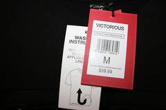 NEW Mens VICTORIOUS Black Glossy LA Los Angeles Med M Short Sleeve Shirt NWT $59