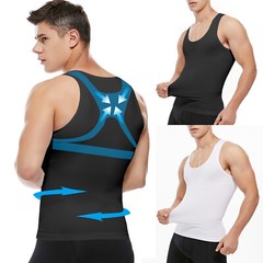 Men Compression Shirts Slimming Body Shaper Vest Tank Tops Abdomen Gynecomastia
