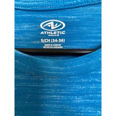 Athletic Works Small Moisture Wicking Men’s T Shirt Blue/Turquoise