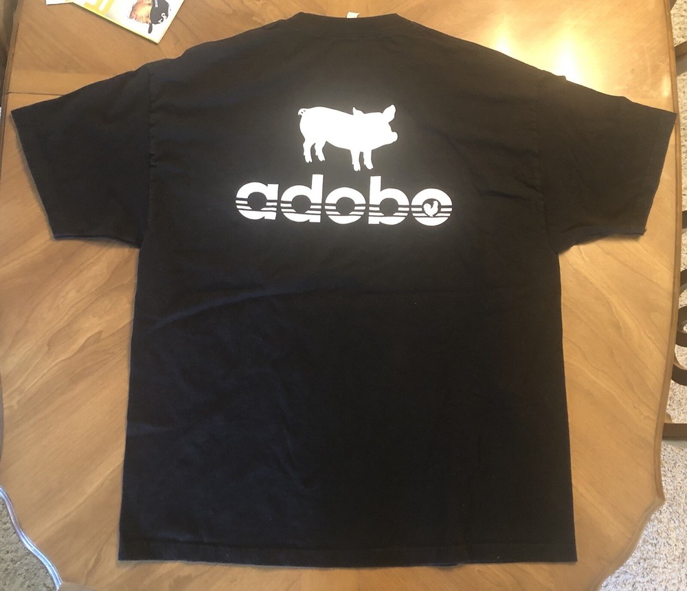 Vintage Men’s Black T Shirt Got Adobo? Filipino Food – Size 2XL XXL