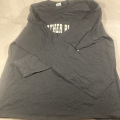 Port & Company Men’s Black Graphic Logo Cotton Knit Crew Neck Long Sleeve 2XL