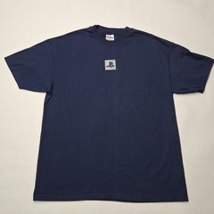 NOS Metalic Flake Mint 90s Sony PlayStation Employee New PS1 XL Hanes Beefy T