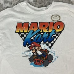 Official Nintendo MarioKart Mens Vintage Style T Shirt Racing Yoshi Toad Large B