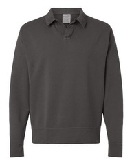 Comfortwash By Hanes Unisex Garment-Dyed Polo Collar Sweatshirt – GDH490