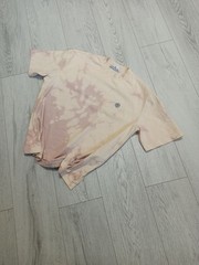 Stone Island Mens T-Shirt Biege Size M-L Logo Patch Casual Cotton Made in Italy