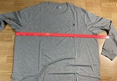 Polo Ralph Lauren Mens Gray 4XLT Cotton Long Sleeve T-shirt Classic Fit
