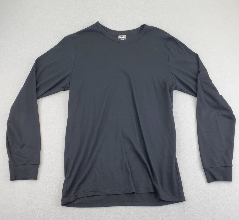 32 Degrees Heat Shirt Mens S Black Long Sleeve Stretch Soft Base Layer Outerwear