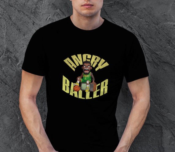 ANGRY BALLER BASKETBALL T-Shirt Size S-5XL