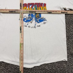Vintage Arizona T-shirt Size XL White Stedman 90s Dry Heat – Distressed