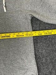 Bylt Gray Drop Cut Hooded Henley Lux Long Sleeve Cotton/Polyester/Spandex Size M