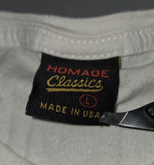 Homage Classics Larry Johnson Charlotte 90s GmaT Shirt 100% Cotton Men’s Size L