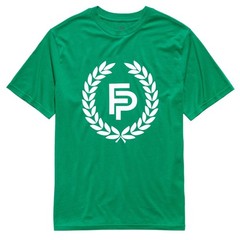 Men’s Green Organic Cotton T-Shirt Laurel Wreath Logo XL