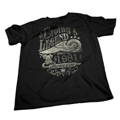 45th Birthday Gift Shirt For Men – Living Legend 1981