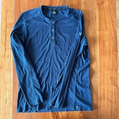 Kuhl Men’s Teal Thermal Henley Long Sleeve Size S