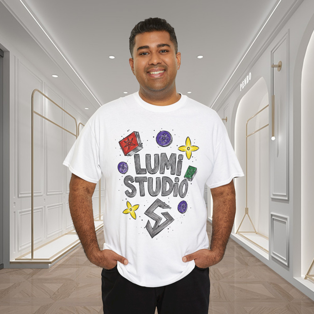 Lumi Studio Hand Drawn Fashion Pattern Graphic T-Shirt