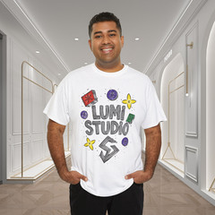 Lumi Studio Hand Drawn Fashion Pattern Graphic T-Shirt