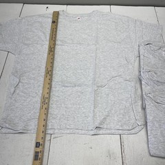 Hanes Shirt Mens 2XL Gray Crewneck Tagless Tee 4 Pack Cotton Blend Basic