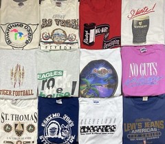 Vintage Graphic shirts Promo Funny Cartoons Sport Destinations Lot Of 20 Mix Szs