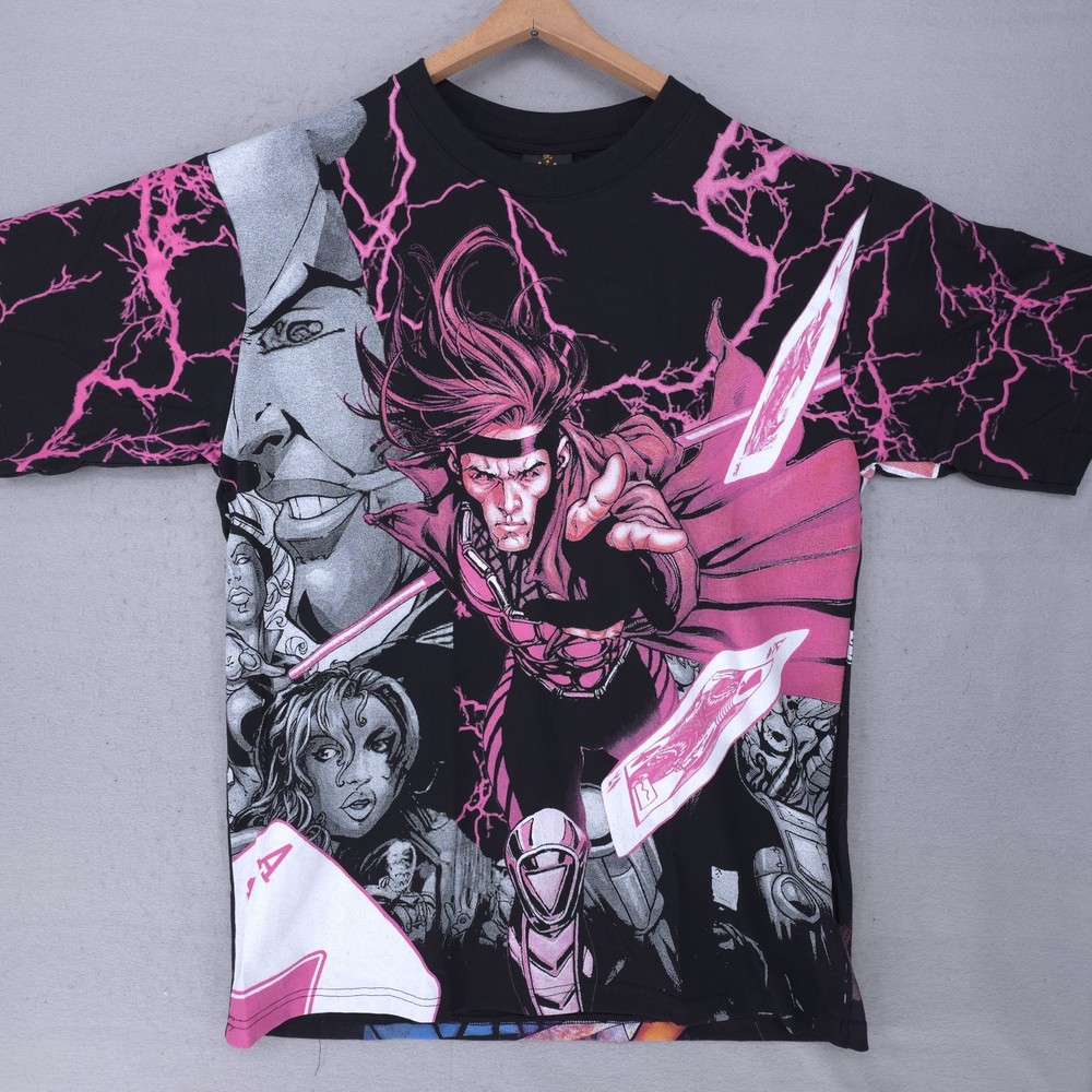 Gambit X-Men Marvel Shirt Mens XL AOP Modern Crown Tag All Over Print