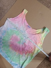 Vtg Clothing For Cool People Made In USA Osfa Tank Tie-dye 20 Long Single Stitch
