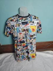 Oh Snap! Drill Clothing Co Boom Comic Book All Over TShirt Men’s Size Medium M