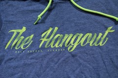 The Hangout Gulf Shores Alabama Hooded Shirt S Blue