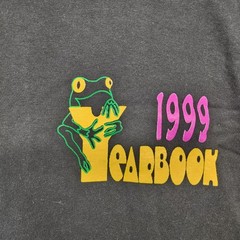 Vintage Pluma Shirt Mens XL Black 1999 Yearbook School Graphic Made USA 90s