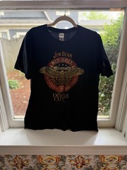 Vintage 2013 Kid Rock Best Night Ever Tour Jim Beam Devil’s Cut TShirt XL Black