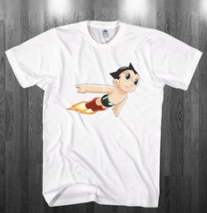 Astroboy T-shirt Astro boy super hero robot cartoon Shirts Adult Kids sizes