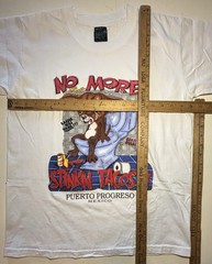 Vintage 90s No More Stinkin Tacos Shirt Sz M Funny Chihuahua Dog Mexico Vacation