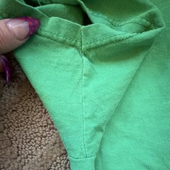 Fruit of the Loom Heavy Cotton Green Nerds Rule Graphic T-Shirt M Crew Neck