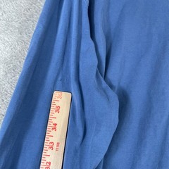 Brooks Brothers Henley Shirt Mens XL Blue Long Sleeve Red Fleece Cotton Casual