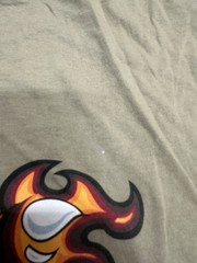 Vintage Mossimo Shirt Sz XL Single Stitch Skater Flame Fight Fire A Fire