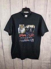 Rob Zombie Korn Return Of The Dreads 2016 Tour Concert Shirt Men M Rock Goth