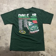 Chase Authentics Dale Jr NASCAR T Shirt Mens Large Green Amp Energy VTG