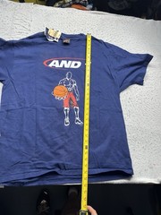 Vintage Men’s NWT AND-1 Trash Task Graphic Print Shirt 90s XL USA Made Blue