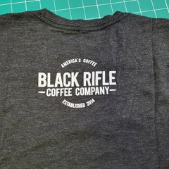 Men’s Graphic T-Shirt – Black Rifle Coffee Company Bomber Pin-Up Shirt Large