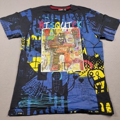 Contender Bisquick Graphic Collage T-Shirt Men’s NWT Navy Peace