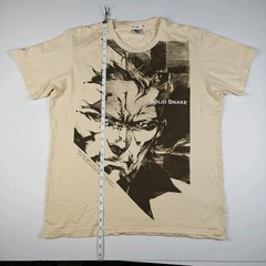 Uniqlo Metal Gear Solid 25th Anniversary Solid Snake Beige Graphic Tee Size L