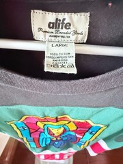 ALIFE NYC Embroidered Stained Glass Virgin Mary Jersey Shirt Size L Rare Hype