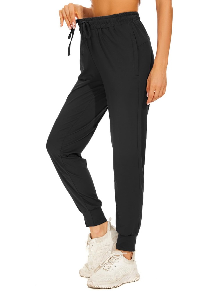 Women’s Casual Pants Zipper Pockets High Waist Lounge Sweatpants Yoga Travel