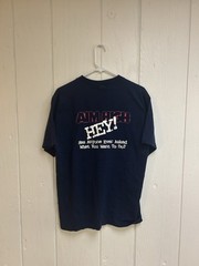 VINTAGE US Air Force Shirt Adult Extra Large Blue Single Stitch Military Mens L