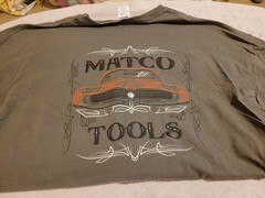 Men’s Gray With Orange Short Sleeved T-Shirt Size 3XL Matco Tools