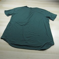 Lululemon Shirt Mens Extra Large Green Long Curved Hem Tech Performance Stretch