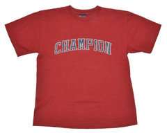 Vintage Champion Sport T Shirt Red/Red XL