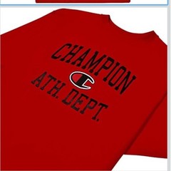 Champion T-Shirt Mens 4XL Red New Ath Dept Graphic Big & Tall Short Sleeve Tee