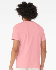 🔥 BELLA + CANVAS Unisex Jersey V-Neck Tee Short Sleeve Shirt 3005 Pink XS